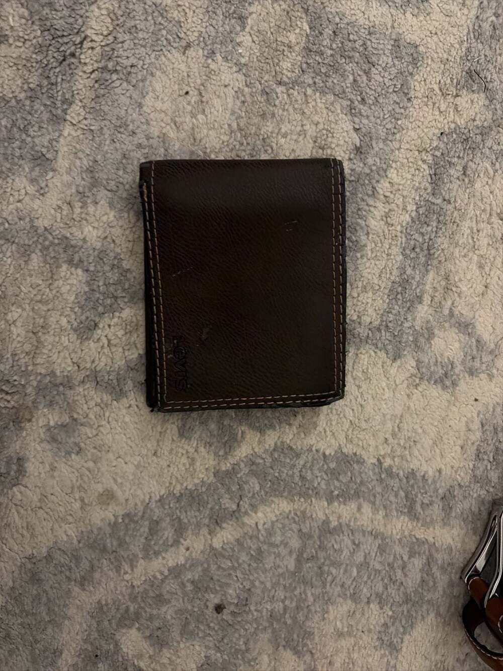 Levi's Brown Leather Bifold Wallet